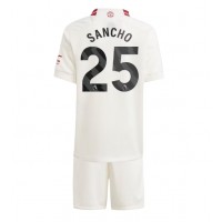 Dres Manchester United Jadon Sancho #25 Rezervni za djecu 2023-24 Kratak Rukav (+ kratke hlače)